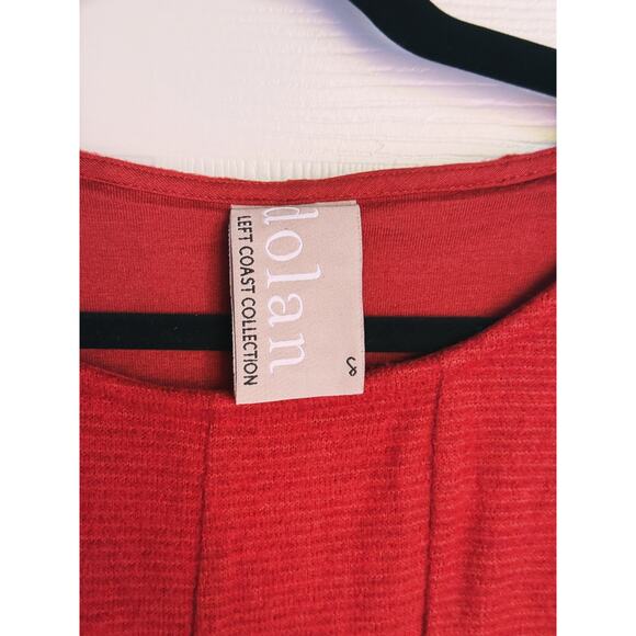 Dolan Left Coast Anthropologie Piper Orange Fit & Flare Dress S Fall Academia - Picture 3 of 6